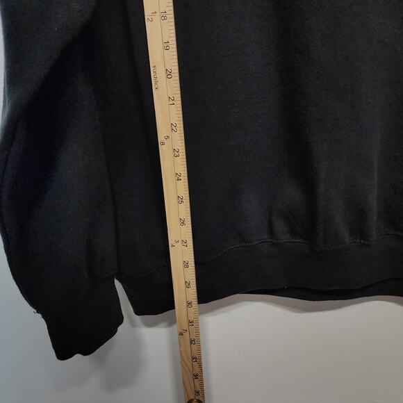Vintage Davidson College Sweatshirt Size XL Black Long Sleeve Pullover Crewneck - Picture 9 of 14